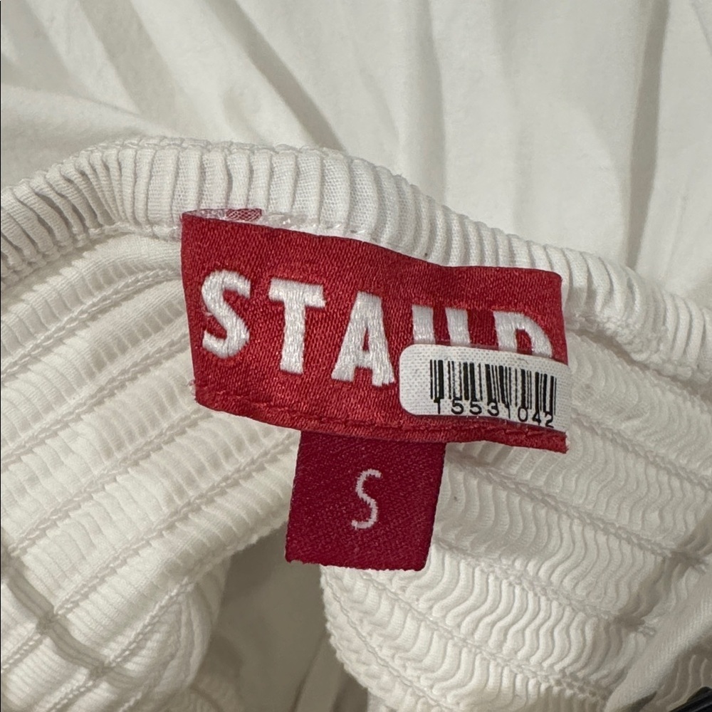Staud Mini Landry Cotton Dress, Retails for $295, White, Size Small - Picture 8 of 9